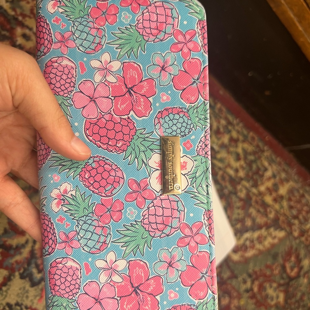 Simply Southern Blue Floral Wallet